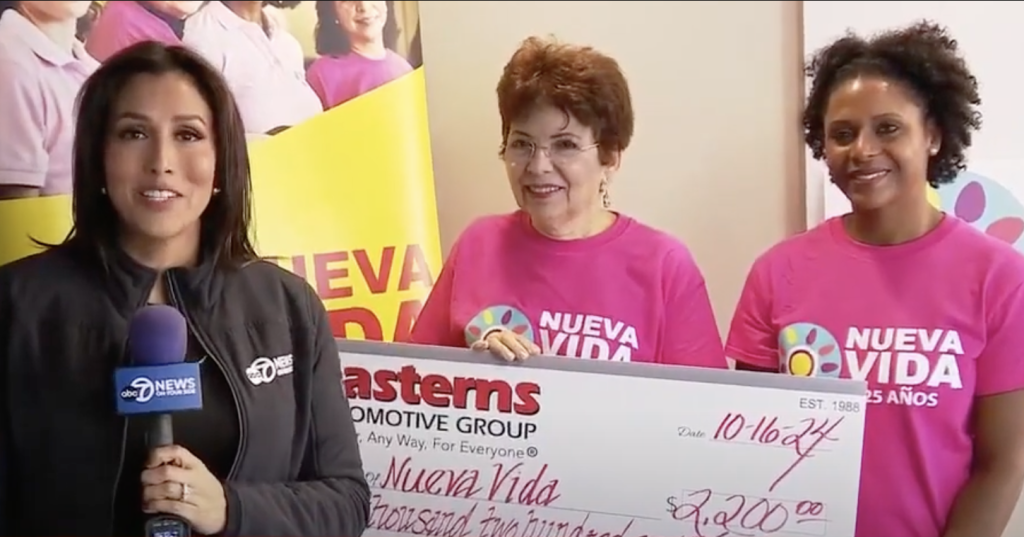 We teamed up with 7News to support Nueva Vida, a local non-profit empowering Latinas affected by cancer, with a $2,200 donation.  Learn more about their lifesaving work here.